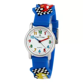 Tiko Time gyerek karóra kék 3D figurás szíjjal 7466-9