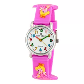 Tiko Time gyerek karóra lila 3D figurás szíjjal 7467-6