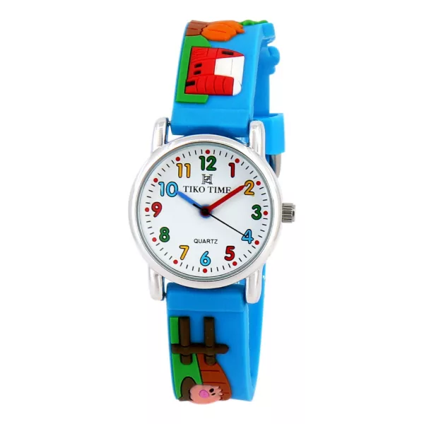 Tiko Time gyerek karóra kék 3D figurás szíjjal 7468-6