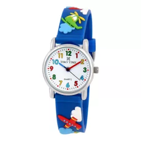 Tiko Time gyerek karóra kék 3D figurás szíjjal 7468-7