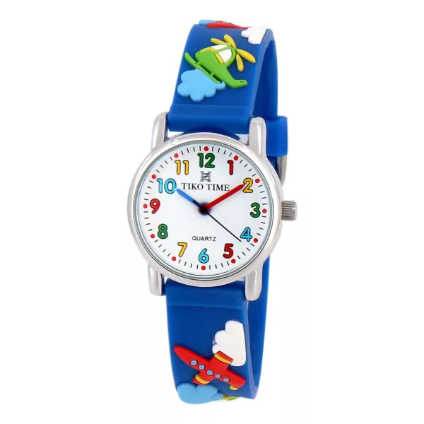 Tiko Time gyerek karóra kék 3D figurás szíjjal 7468-7