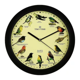 Tiko Time fekete falióra 7646-2