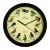 Tiko Time fekete falióra 7646-2