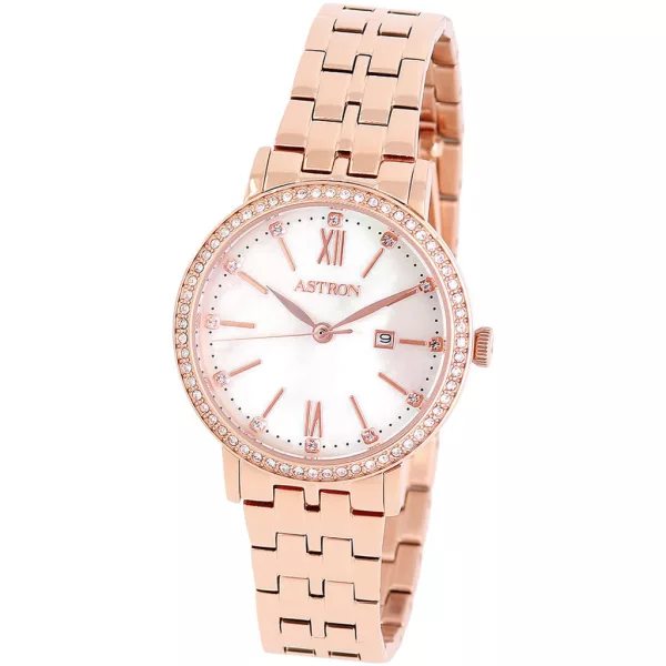 Astron női karóra 8053-0, gyöngyház számlappal, rose gold nemesacél szíjjal