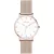 Astron női karóra 8062-0, fehér számlappal, rose gold nemesacél szíjjal