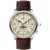 Zeppelin Méditerranée 1921 Moon Phase férfi karóra 9636-5, bézs számlappal, barna bőr szíjjal