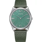 Citizen Suratto férfi karóra AR3120-32X, zöld számlappal, zöld bőr szíjjal