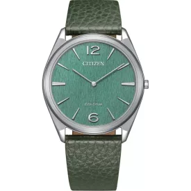 Citizen Suratto férfi karóra AR3120-32X, zöld számlappal, zöld bőr szíjjal
