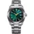 Citizen Super Titanium férfi karóra AW1900-50X, zöld számlappal, ezüst titán szíjjal