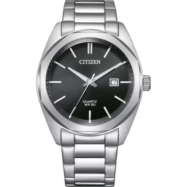 Citizen Elegance Man férfi karóra BI5110-54E, fekete számlappal, ezüst nemesacél szíjjal