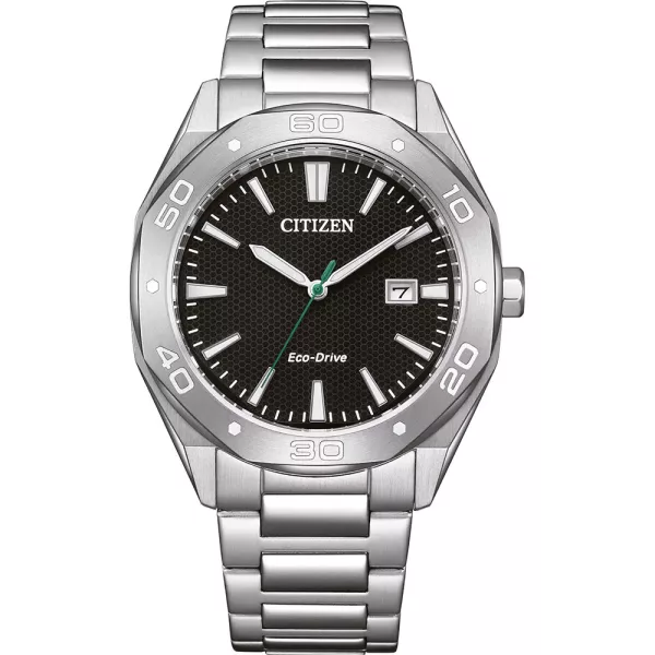 Citizen Elegance Man férfi karóra BM7631-52E, fekete számlappal, ezüst nemesacél szíjjal