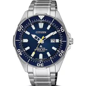 Citizen Promaster Marine férfi karóra BN0201-88L, kék számlappal, ezüst titán szíjjal
