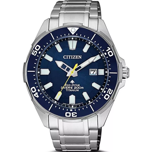 Citizen Promaster Marine férfi karóra BN0201-88L, kék számlappal, ezüst titán szíjjal