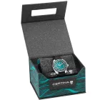 Certina DS Super PH1000M STC férfi karóra C024.907.17.041.10, kék számlappal, fekete szilikon szíjjal