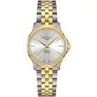 Certina DS-8 Lady női karóra C045.010.55.031.00, ezüst számlappal, ezüst és arany titán szíjjal