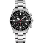 Certina DS Action Chrono férfi karóra C048.417.11.051.00, fekete számlappal, ezüst nemesacél szíjjal