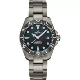 Certina DS Action Diver férfi karóra C048.807.44.081.00, szürke számlappal, szürke titán szíjjal