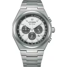 Citizen Titanium férfi karóra CA4610-85A, ezüst számlappal, ezüst titán szíjjal