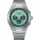 Citizen Titanium férfi karóra CA4610-85M, türkiz számlappal, ezüst titán szíjjal