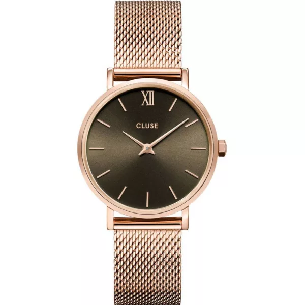 Cluse Minuit női karóra CW10207, szürke számlappal, rose gold nemesacél szíjjal