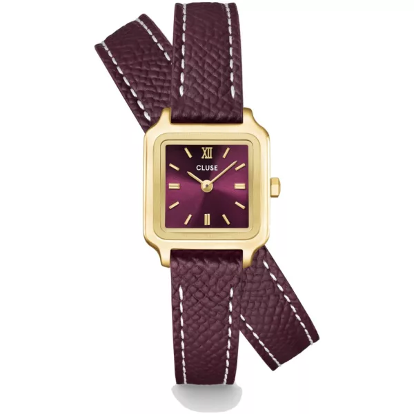 Cluse Gracieuse Mini női karóra CW15503, piros számlappal, piros bőr szíjjal