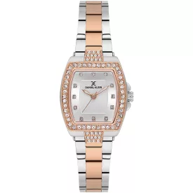 Daniel Klein Premium női karóra DK.1.13784-5, szürke számlappal, ezüst és rose gold nemesacél szíjjal
