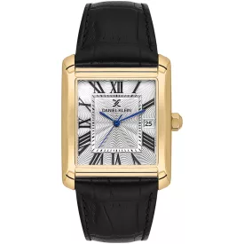 Daniel Klein Premium férfi karóra DK.1.13909-4, fehér számlappal, fekete bőr szíjjal