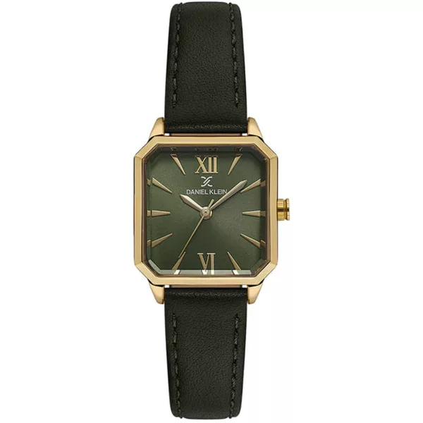 Daniel Klein Premium női karóra DK.1.13939-4, zöld számlappal, zöld bőr szíjjal