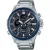 Casio Edifice férfi karóra ECB-30DB-1AEF, fekete számlappal, ezüst nemesacél szíjjal