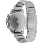 Casio Edifice férfi karóra ECB-30DB-1AEF, fekete számlappal, ezüst nemesacél szíjjal