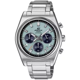 Casio Edifice férfi karóra EFB-730D-2BVUEF, kék számlappal, ezüst nemesacél szíjjal