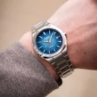 Casio Edifice Automatic férfi karóra EFK-200D-2AER, kék számlappal, ezüst nemesacél szíjjal
