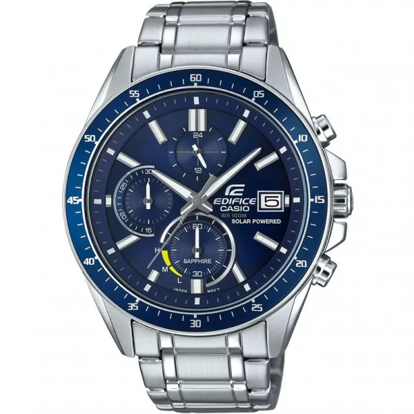 Casio Edifice férfi karóra EFS-S510D-2AVUEF, kék számlappal, ezüst nemesacél szíjjal