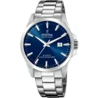Festina Swiss Made Capsule férfi karóra F20024/3, kék számlappal, ezüst nemesacél szíjjal