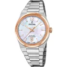 Festina Rivé női karóra F20066/1, fehér számlappal, ezüst nemesacél szíjjal