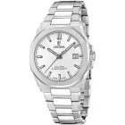 Festina Swiss Made férfi karóra F20100/1, szürke számlappal, ezüst nemesacél szíjjal