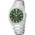 Festina Swiss Made férfi karóra F20100/2, zöld számlappal, ezüst nemesacél szíjjal