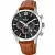 Festina Timeless Chronograph férfi karóra F20542/6, fekete számlappal, barna bőr szíjjal
