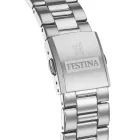 Festina Timeless Chrono férfi karóra F20560/5, fekete számlappal, ezüst nemesacél szíjjal