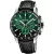Festina Timeless Chronograph férfi karóra F20561/5, zöld számlappal, fekete bőr szíjjal