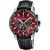 Festina Timeless Chronograph férfi karóra F20561/7, piros számlappal, fekete bőr szíjjal