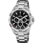 Festina Classics férfi karóra F20623/4, fekete számlappal, ezüst nemesacél szíjjal