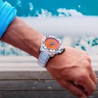 Festina The Originals Diver férfi karóra F20665/5, sárga számlappal, ezüst nemesacél szíjjal