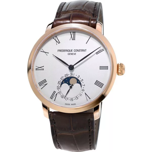 Frederique Constant Slimline Moonphase férfi karóra FC-­705WR4S4