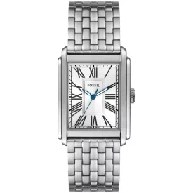 Fossil Carraway férfi karóra FS6008, ezüst számlappal, ezüst nemesacél szíjjal