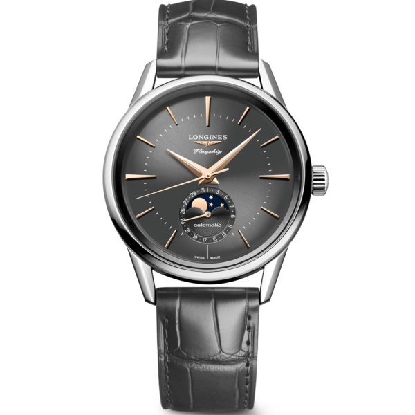 Longines Flagship Heritage Moonphase férfi karóra L4.815.4.52.2