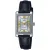Casio Collection női karóra LTP-1234PL-7A2EF, ezüst számlappal, fekete bőr szíjjal
