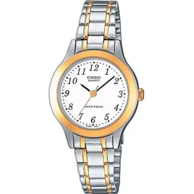 Casio Collection női karóra LTP-1263PG-7BEG, fehér számlappal, ezüst nemesacél szíjjal