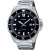 Casio Collection férfi karóra MDV-107D-1A1VEF, fekete számlappal, ezüst nemesacél szíjjal