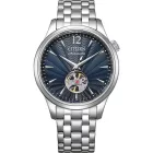 Citizen Automatic férfi karóra NH9131-73L, kék számlappal, ezüst nemesacél szíjjal